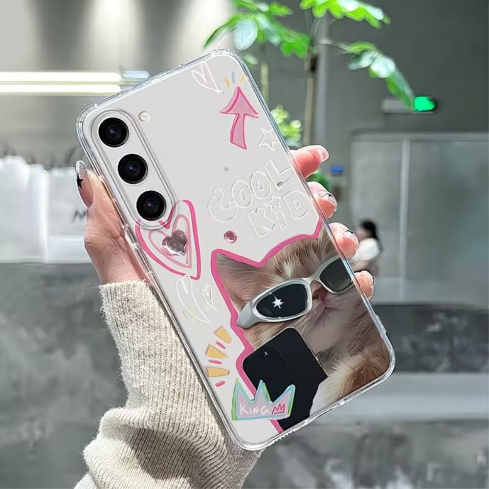 Puppy Pattern Clear TPU Phone  - Samsung Galaxy A55 review and price