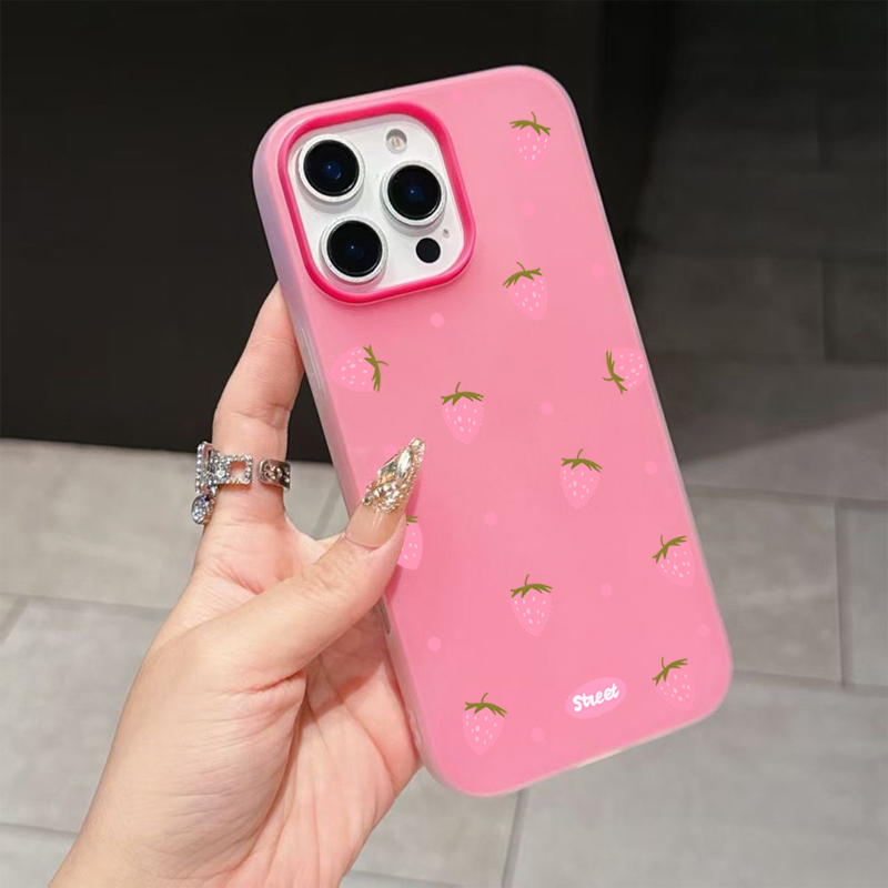 Sweet Pink Strawberry Pattern  - Xiaomi Redmi Note 14 review and price