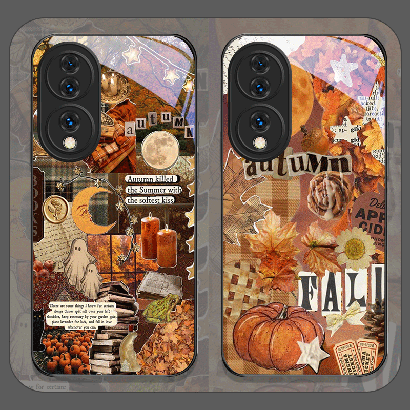 Retro Autumn Leaves Pumpkin Pl - Huawei Mate 60 review and price