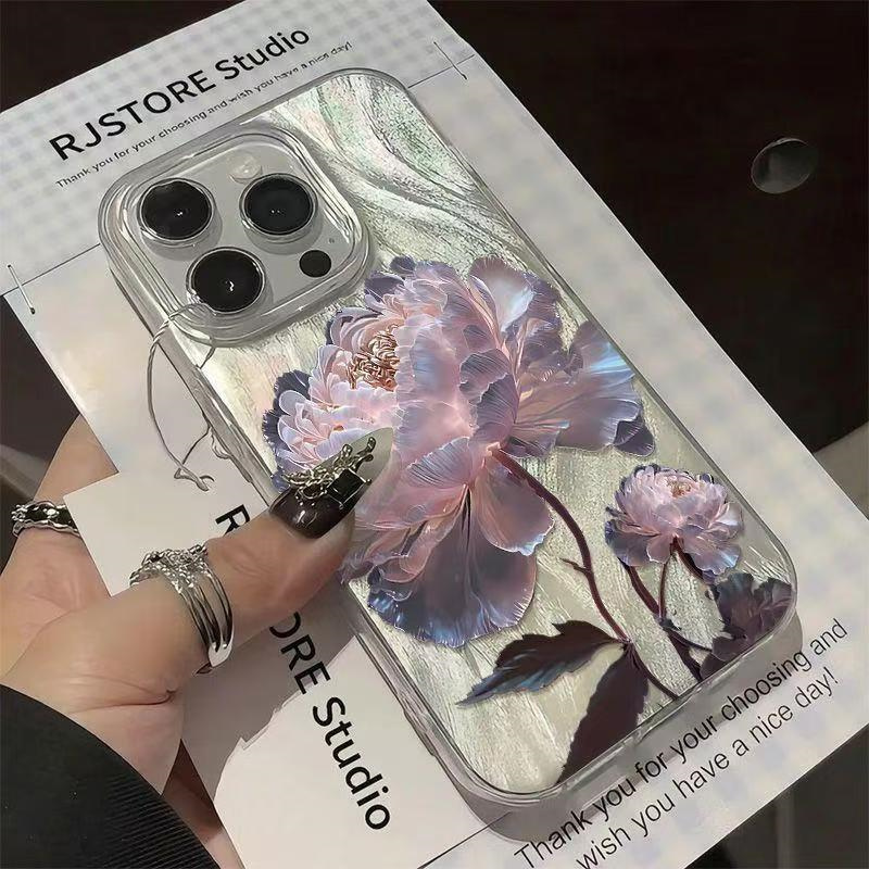 Pink Peony Lotus Pattern Phone - Samsung Galaxy A55 review and price