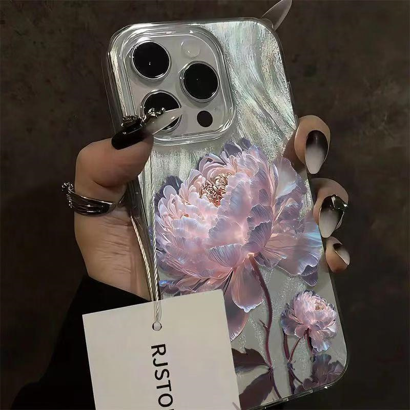 Pink Peony Lotus Pattern Phone - Samsung Galaxy A55 review and price